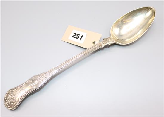 Silver basting spoon